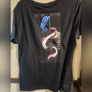 Grunt Style This We Will Defend  V Neck Black 3xl XXXL
